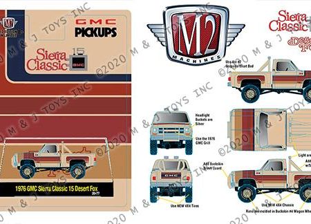 M2 MACHINES 1 64 HOBBY EXCLUSIVE 1976 GMC SIERRA CLASSIC 15 DESERT FOX LIMITED EDITION For Sale