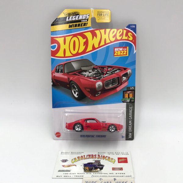 2022 hot wheels J case #1 1970 Pontiac Firebird red 36B Fashion