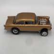 Hot wheels CUSTOM 55 Chevy bel air gasser Gold Real riders loose Discount