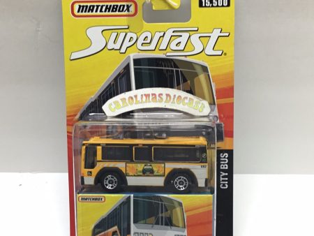 Matchbox Superfast #60 City Bus Yellow Limited to 15,500 (R8) Cheap