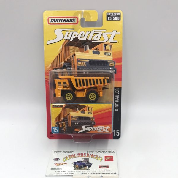 Matchbox Superfast #15 Dirt Hauler limited to 15,500 (T2) Fashion