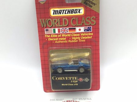 Matchbox World Class Collectors Limited Edition #19 Corvette T-Top blue 5C7 Online now