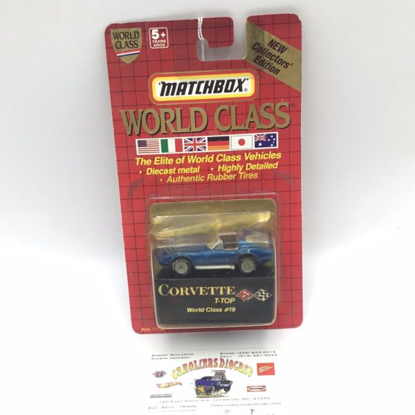 Matchbox World Class Collectors Limited Edition #19 Corvette T-Top blue 5C7 Online now