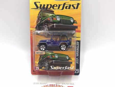 Matchbox Superfast #29 Jeep Wrangler blue limited to 8,000 (S2) Cheap