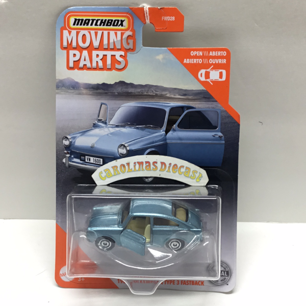 Matchbox Moving Parts case H 1965 Volkswagen Type 3 Fastback NEW Discount