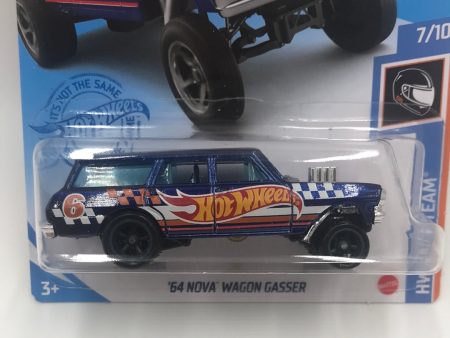 2021 hot wheels super treasure hunt 64 Nova Wagon Gasser W Protector Supply