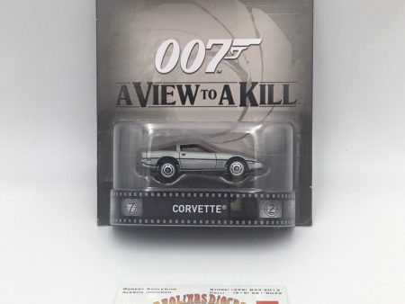 2016 hot wheels retro entertainment 007 A View To A Kill Corvette A9 Hot on Sale