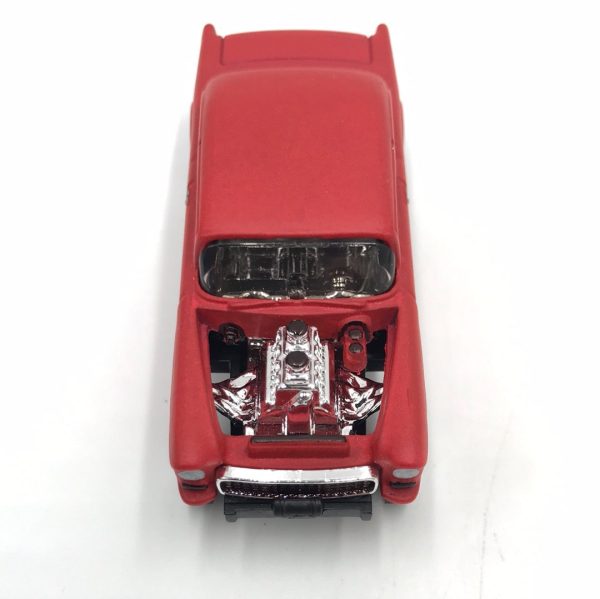 Hot wheels CUSTOM 55 Chevy bel air gasser flat red Real riders loose For Cheap