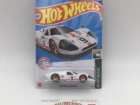 2022 hot wheels H case #58 67 Ford GT40 Mk. IV gulf white 24E For Cheap