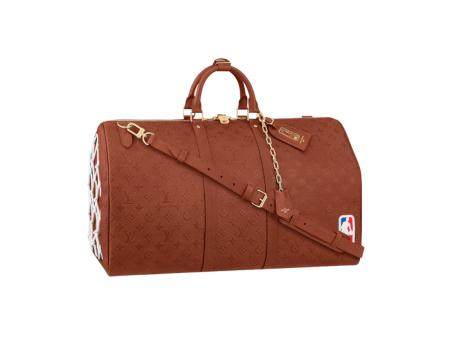 Keepall LOUIS VUITTON x NBA 55 Monogram Ball Grain Leather Brown Online Sale