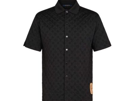 Chemise LOUIS VUITTON Black Monogramme NBA   SAMPLE   on Sale