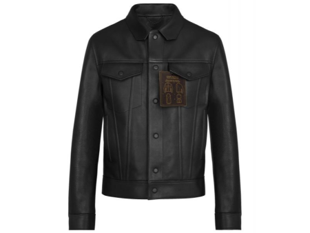 Jacket Leather Denim Black | Louis Vuitton Cheap