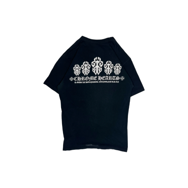 T-shirt Black White Dagger Logo (2) | Chrome Hearts Online Hot Sale