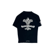 Chrome Hearts Black White Dagger Logo Tee Supply