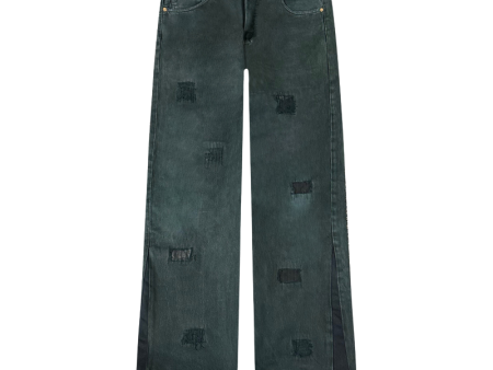 Jeans Worked Sashiko Distressed Denim #128 | Club D art Sauvage For Cheap