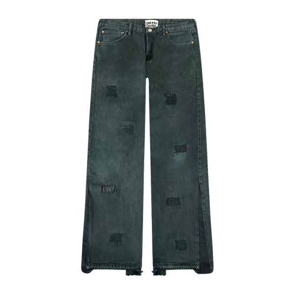 Jeans Worked Sashiko Distressed Denim #128 | Club D art Sauvage For Cheap