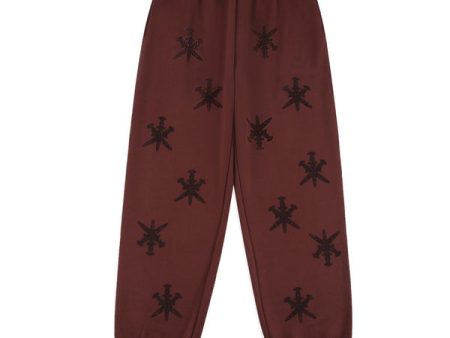 Joggers Brown Rhinestone | Unknown For Sale