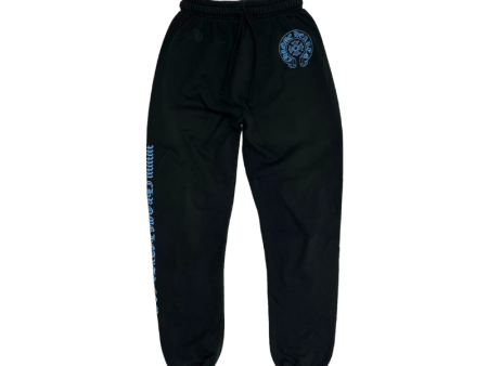 Chrome Hearts Black Blue Spellout Logo Trackpants Vintage Online Sale