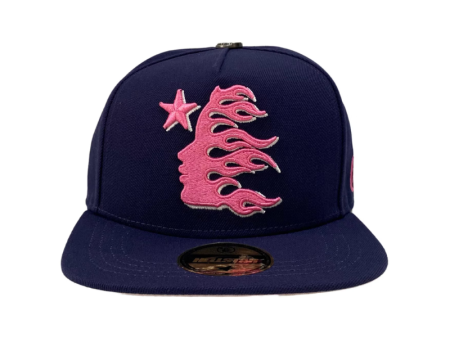 Cap SnapBack Navy Pink  | Hellstar Online Hot Sale