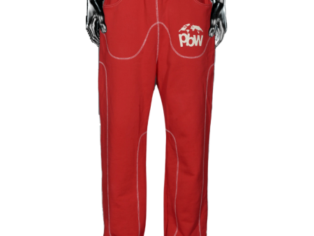 Joggers - Red | Pierre Bassene For Cheap