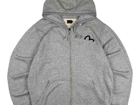 Zip Hoodie Grey | Evisu For Discount