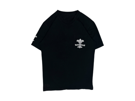 Chrome Hearts Black White Dagger Logo Tee Supply