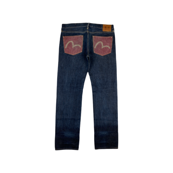 Jeans Navy Red White Seagull | Evisu For Discount