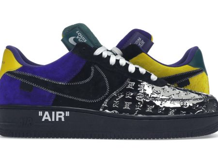 Nike Air Force 1 Low Louis Vuitton Black Mettalic Silver Online now