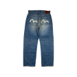 Jeans Blue White Seagull Logo | Evisu on Sale