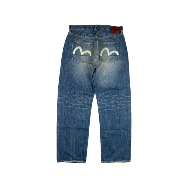 Jeans Blue White Seagull Logo | Evisu on Sale