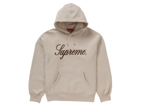 Hoodie Raised Script Stone | Supreme Discount