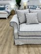 Ayla Hamptons 2 Seater Sofa Pin Stripe on Sale