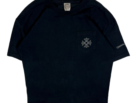 Chrome Hearts Black Malibu Cross Logo Tee on Sale