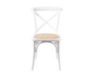 Hampton Vivid White Cross Back Dining Chair Supply