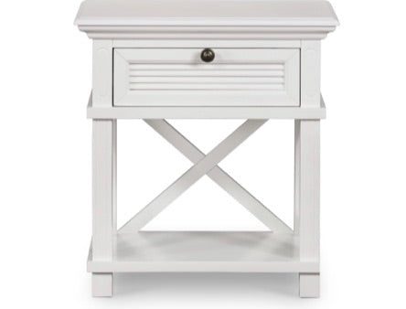 West Beach White Bedside Table Discount