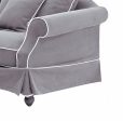 Ayla Hamptons 3 Seater Sofa Grey Cheap