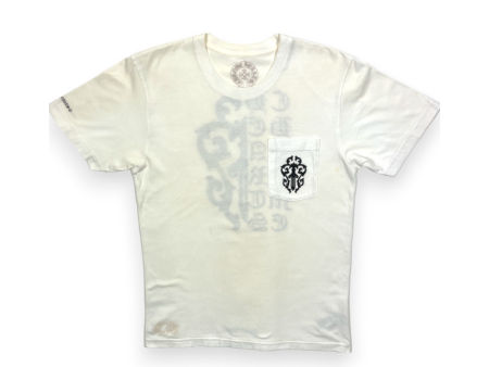 Tee CHROME HEARTS White Dagger Logo Vintage Fashion