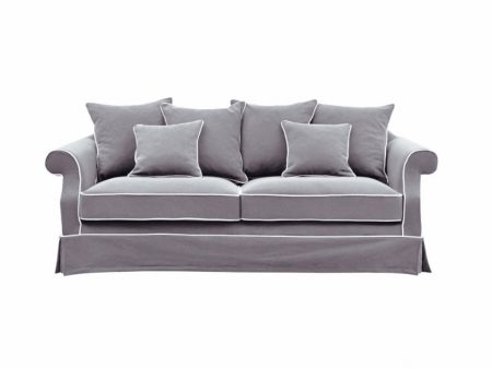 Ayla Hamptons 3 Seater Sofa Grey Cheap