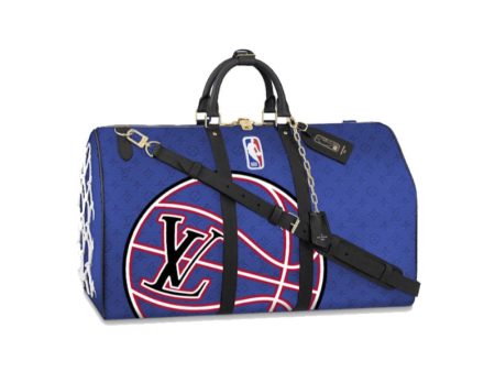 Louis Vuitton x NBA Keepall 55 Bandoulière Bleu Online Hot Sale