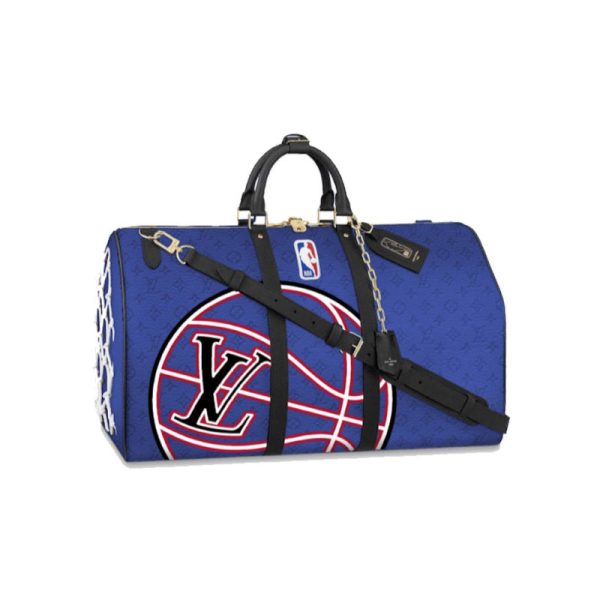 Louis Vuitton x NBA Keepall 55 Bandoulière Bleu Online Hot Sale