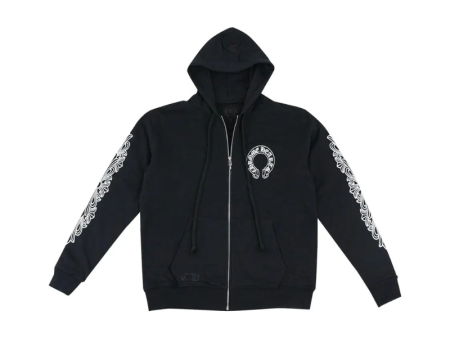 Zip Hoodie Floral Black | Chrome Hearts Online