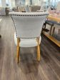 Duck Egg Oakwood Linen Dining Chair Supply