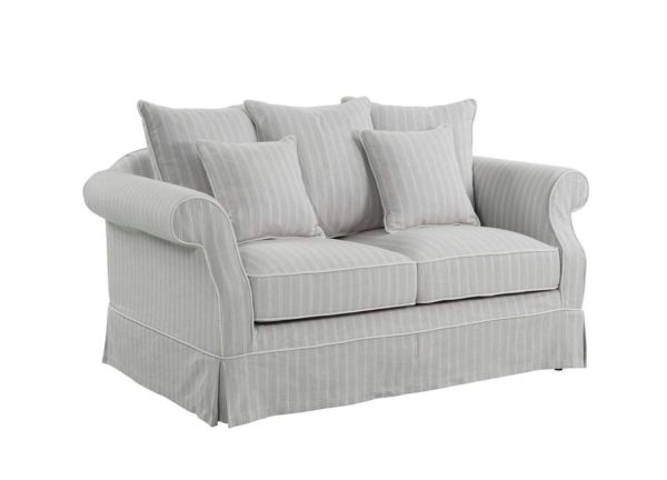 Ayla Hamptons 2 Seater Sofa Silvergrey on Sale