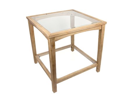 Yass Timber Double Shelf Square Side Table Online Sale