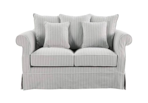 Ayla Hamptons 2 Seater Sofa Silvergrey on Sale