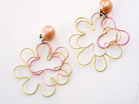 1960s Flower Earrings on Sale