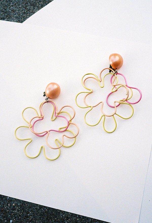 1960s Flower Earrings on Sale