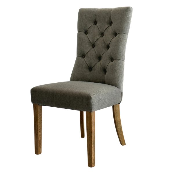 Storm Grey Linen Dining Chair Sale