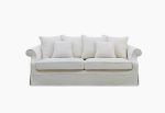 Ayla Hamptons 3 Seater Sofa Ivory Online Sale