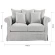 Ayla Hamptons 2 Seater Sofa Silvergrey on Sale